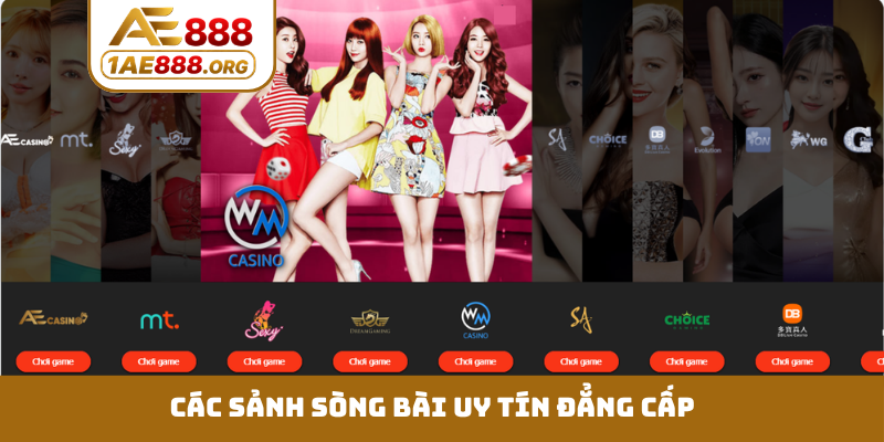 Các sảnh sòng bài uy tín đẳng cấp