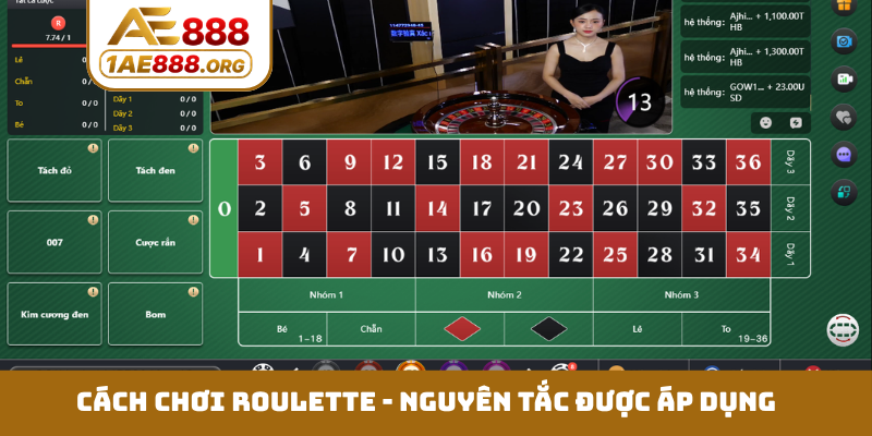 Cách chơi Roulette