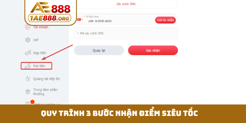 Quy trình 3 bước nhận điểm siêu tốc