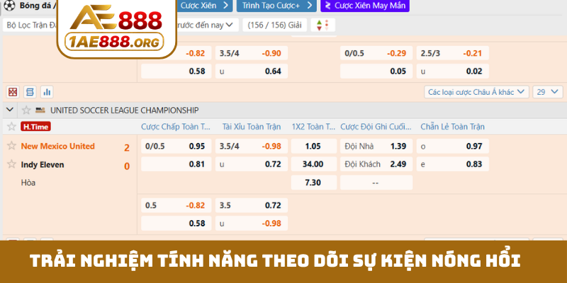 Trải nghiệm tính năng theo dõi sự kiện nóng hổi